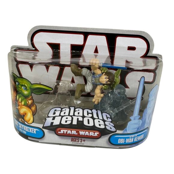 5 for $25| Star Wars Galactic Heroes Luke with Yoda Obi-Wan Kenobi Spirit - Picture 1 of 3
